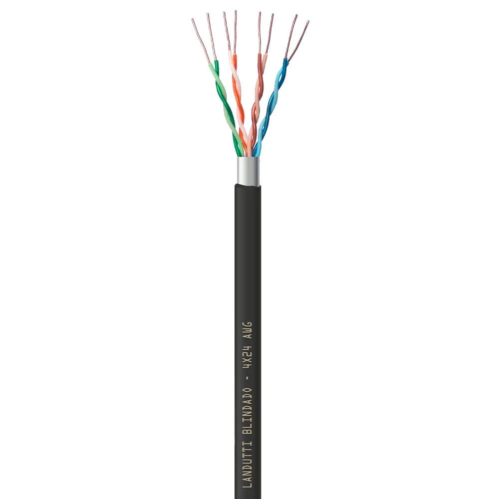Cabo de Rede CAT5E F-UTP CMX Landutti Blindado 305M PT Condutti