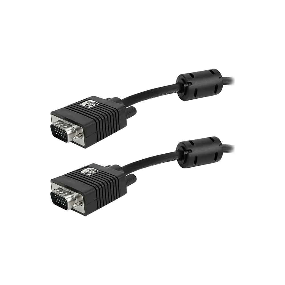 CABO VGA MACHO + VGA MACHO - C/ FILTRO - PRETO - 5M - 018-9574