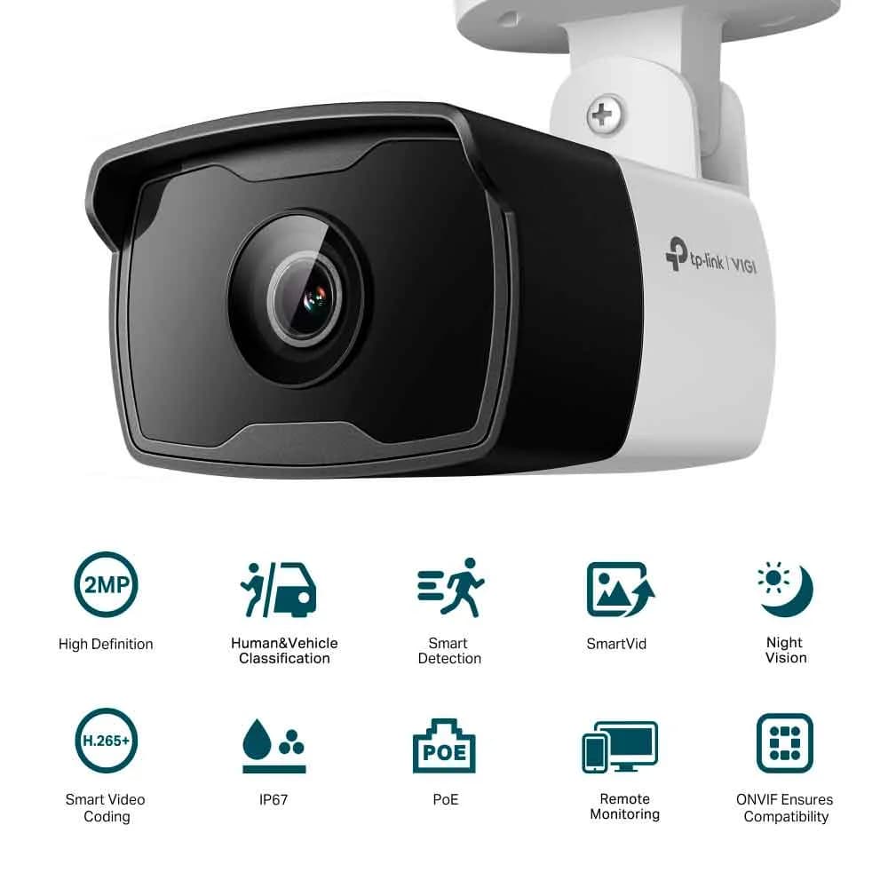 CAMERA DE REDE BULLET VIGI C320I(2.8MM) EXTERNA DE 2 MP TPLINK TPN0413