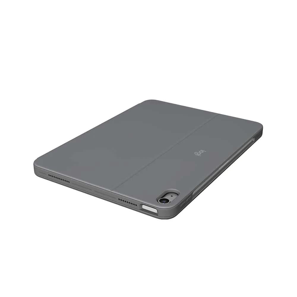 CAPA COM TECLADO LOGITECH PARA IPAD 11" 5° E M2 CINZA - 920-012626