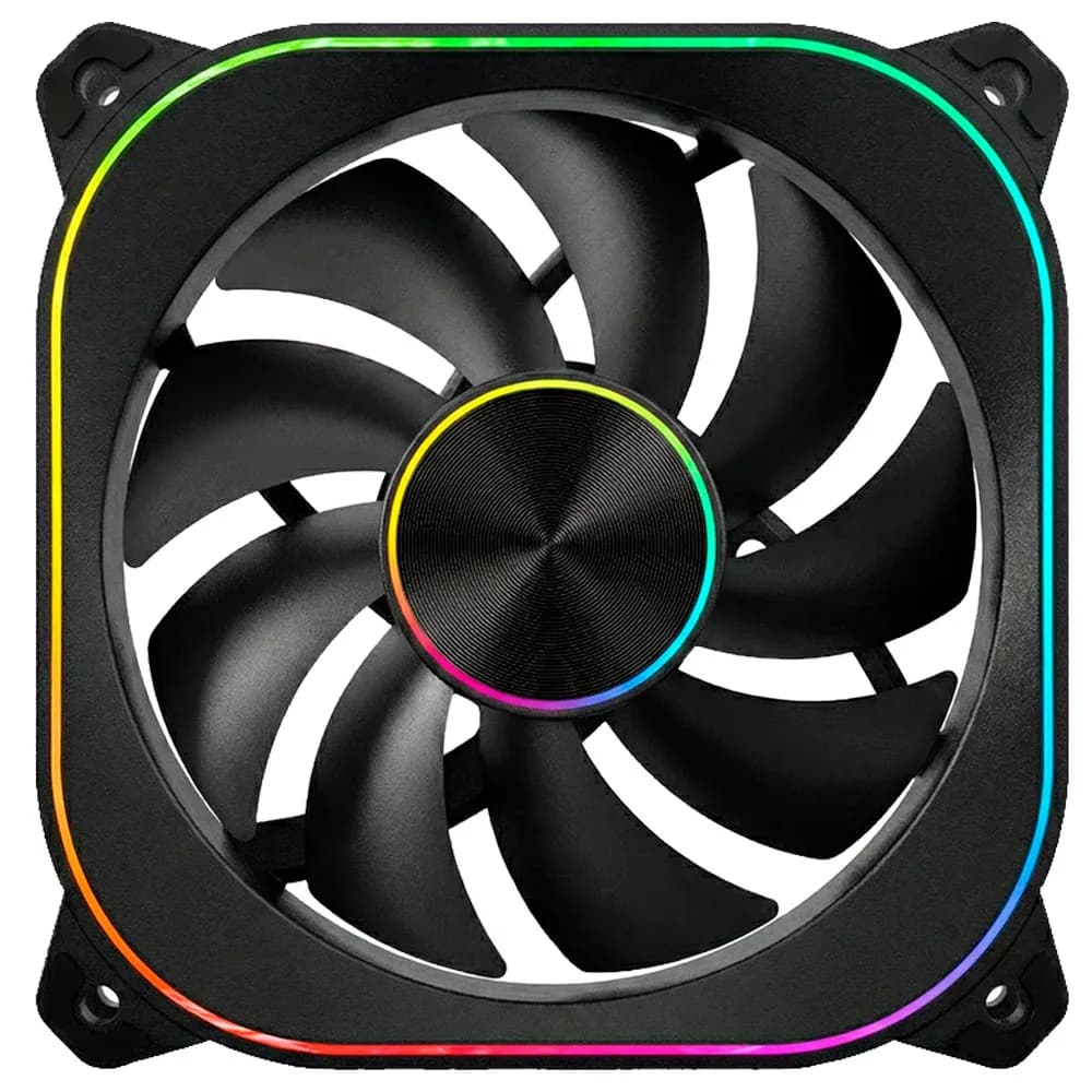 COOLER PARA GABINETE AERION ARGB VEIL S FAN100 PRETO 120MM