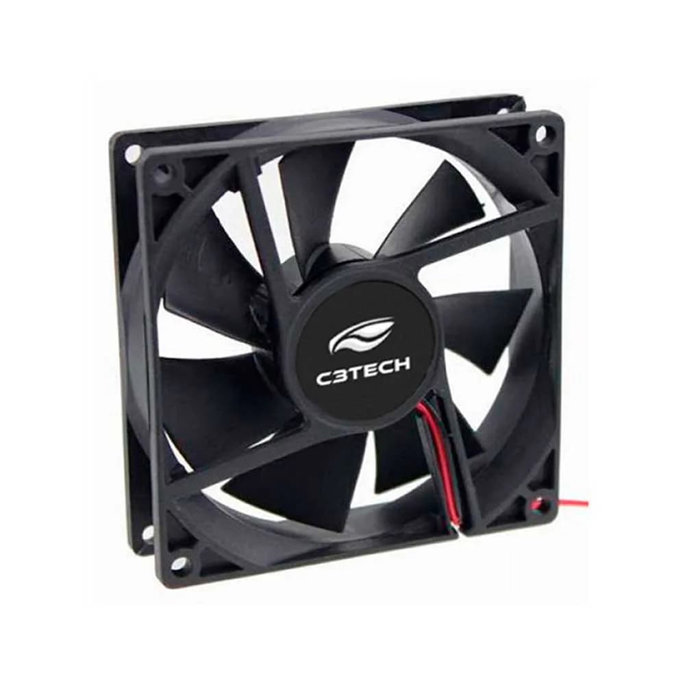 COOLER PARA GABINETE C3TECH 120X120X25MM PRETO - F7-100BK