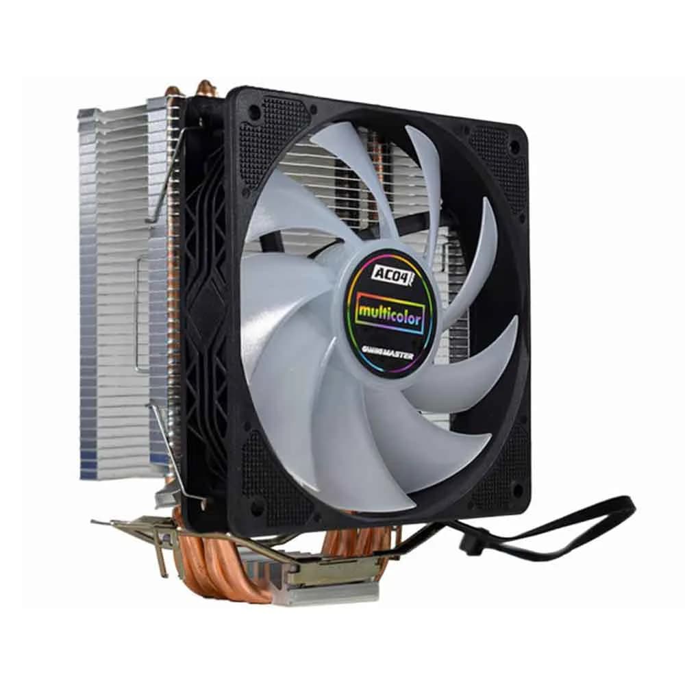COOLER PARA PROCESSADOR K-MEX AC04 120MM INTEL/AMD MULTICOLOR PRETO