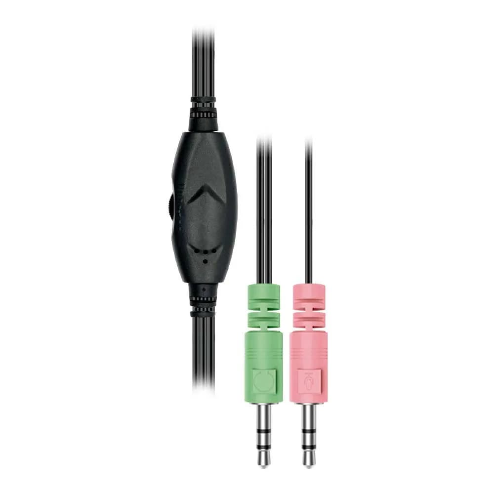 FONE DE OUVIDO C3TECH C/MIC P2 3.5MM PRETO - PH-120BK