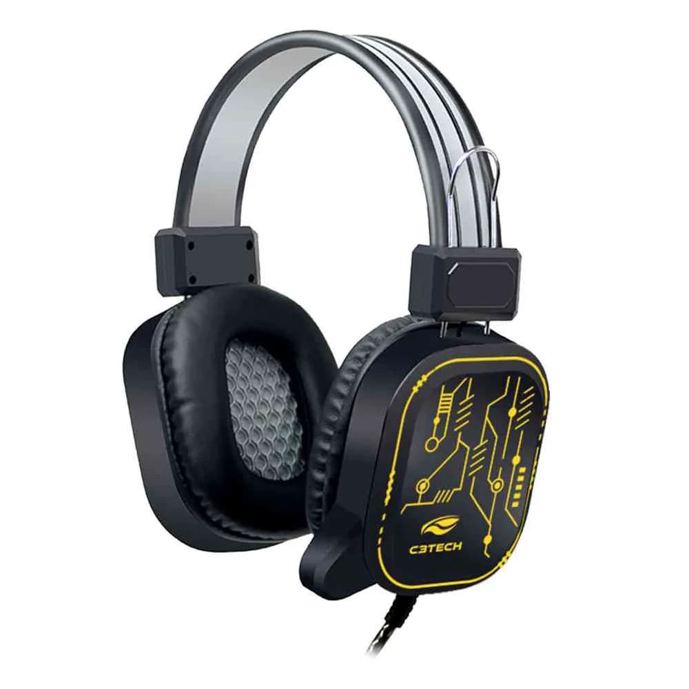 FONE DE OUVIDO C3TECH MIC GAMER CRANE USB PRETO - PH-G320BKV2