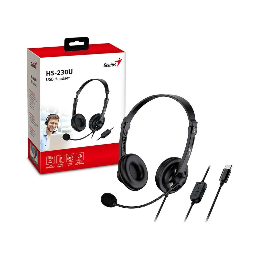 FONE DE OUVIDO MIC GENIUS HS-230U USB-C