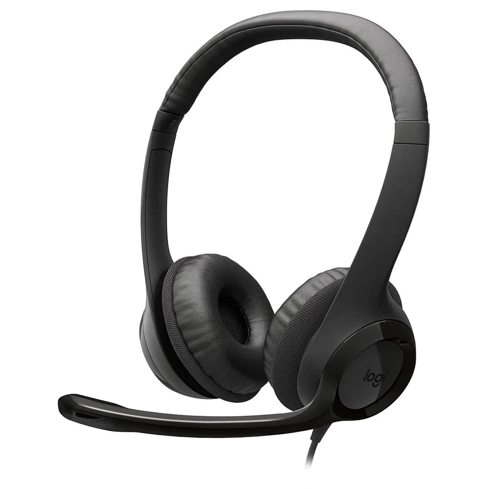 Fone de Ouvido MIC Logitech H390 USB-C Preto - 981-001575