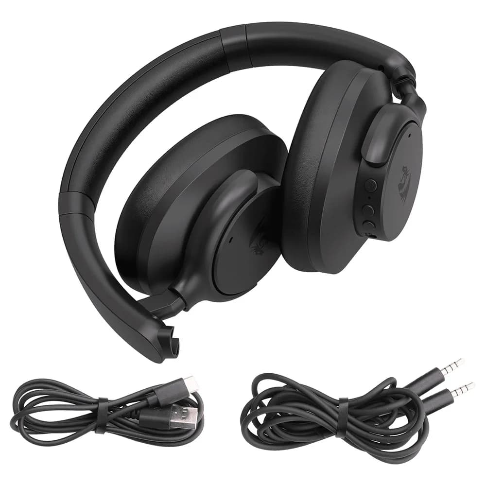 FONE DE OUVIDO REDRAGON VIBECORE 600X PRETO SEM FIO H610