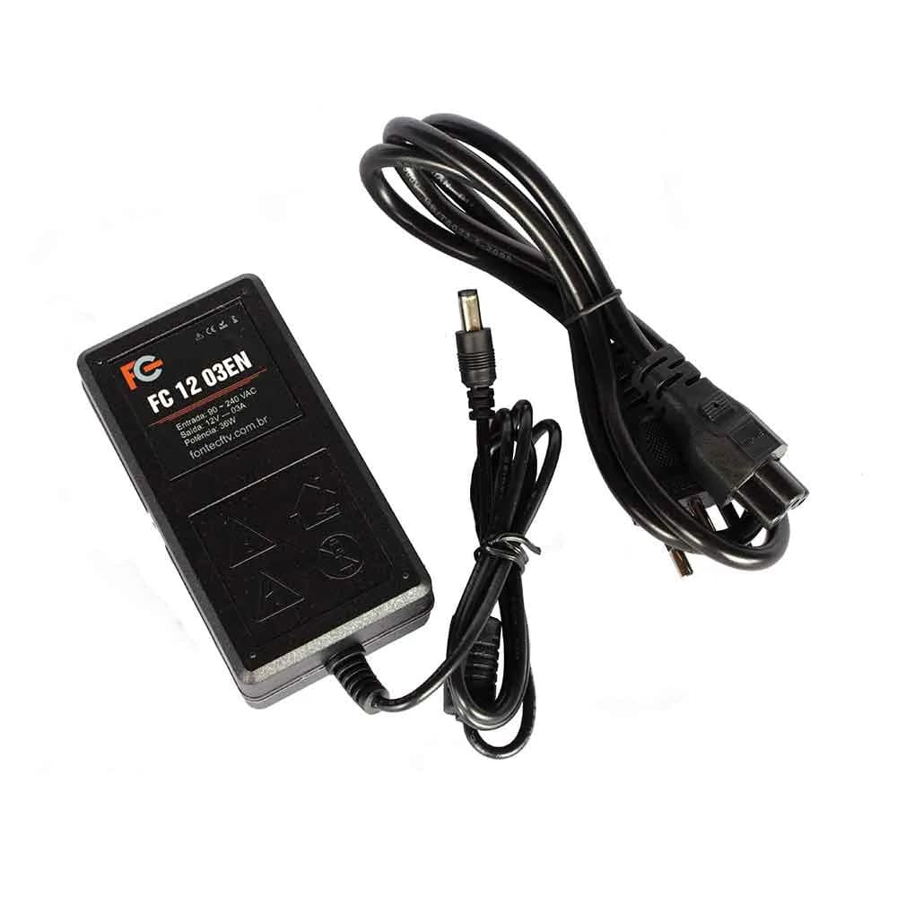 Fonte Eletrônica 12V 3A BIV Multiuso - FC1203EN - FC Fontes