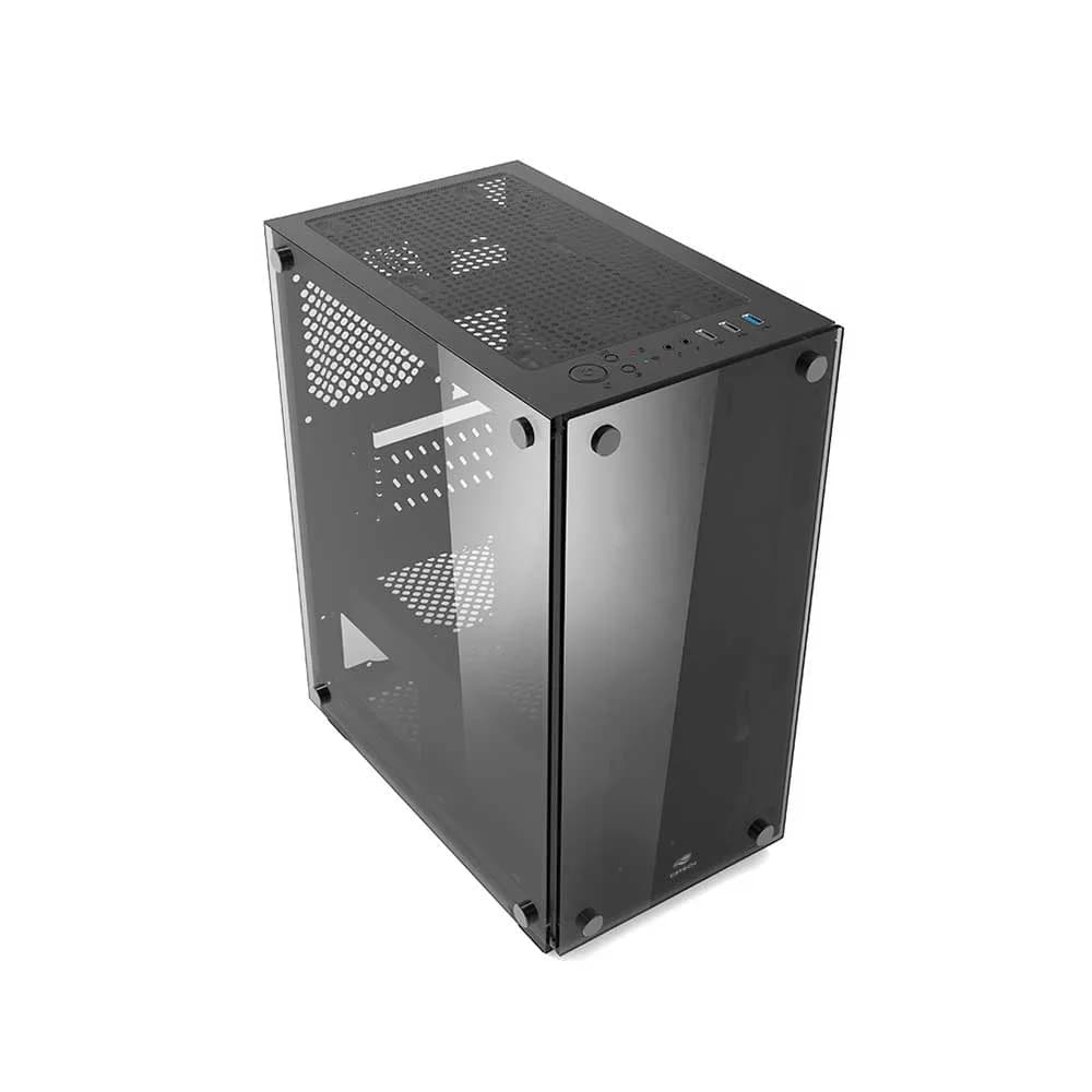 GABINETE GAMER C3TECH MT-G110BK SEM FONTE PRETO