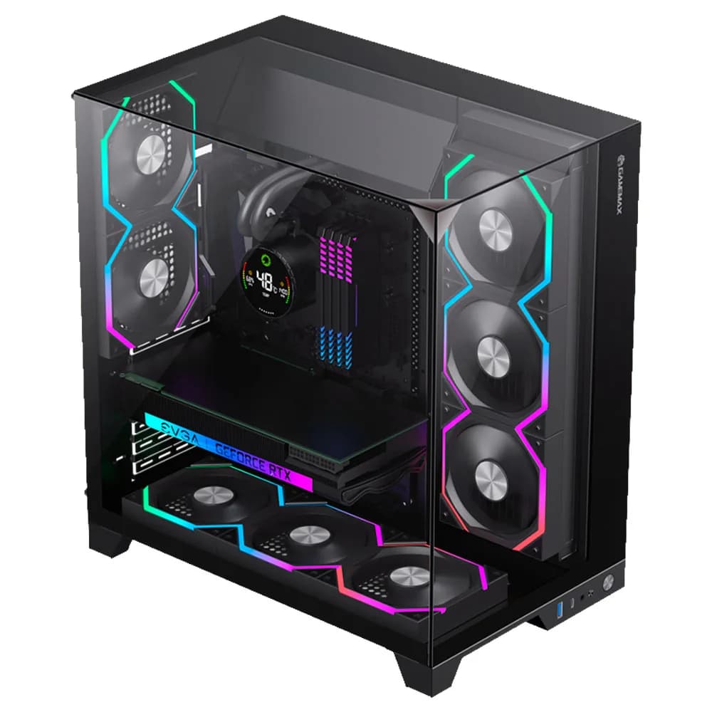 GABINETE GAMER GAMEMAX LUCENT PRO MID TOWER ATX PRETO - 010000563