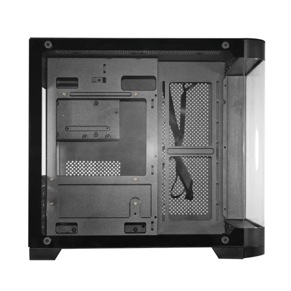 GABINETE GAMER K-MEX AQUARIO CG-01AG CURVA PRETO MICRO ATX SEM FAN