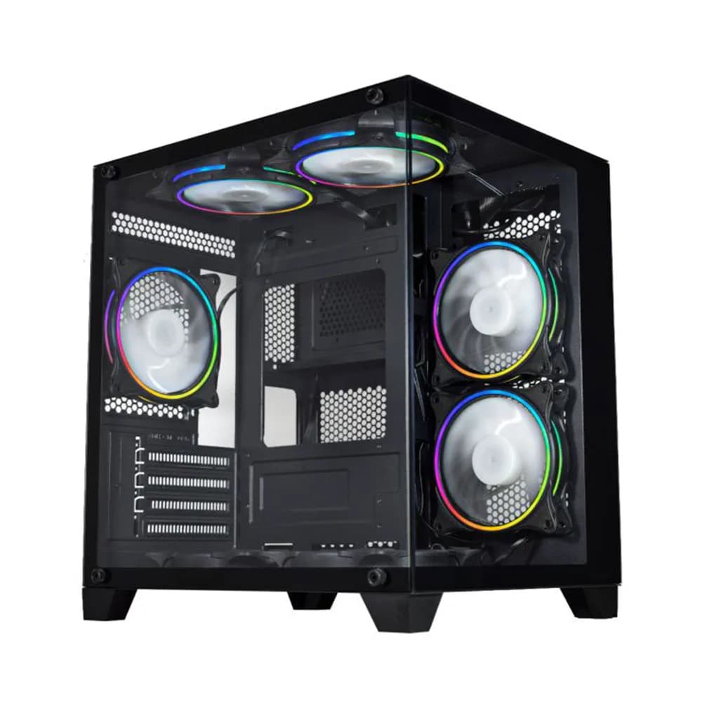 Gabinete Gamer K-Mex Aquario CG-0305 Micro ATX Preto