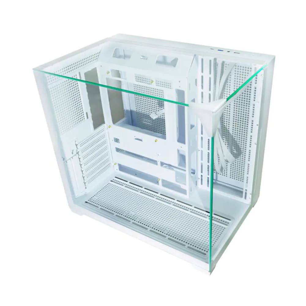 GABINETE GAMER K-MEX AQUARIO CG-W1FD MEGA SHARK BRANCO ATX SEM FAN