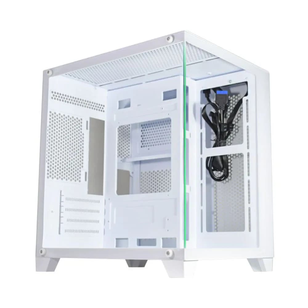 GABINETE GAMER K-MEX AQUARIO CG-W305 BRANCO MICRO ATX SEM FAN