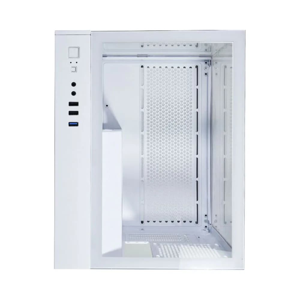 GABINETE GAMER K-MEX AQUARIO CG-W725 VISAO BRANCO MICRO ATX SEM FAN