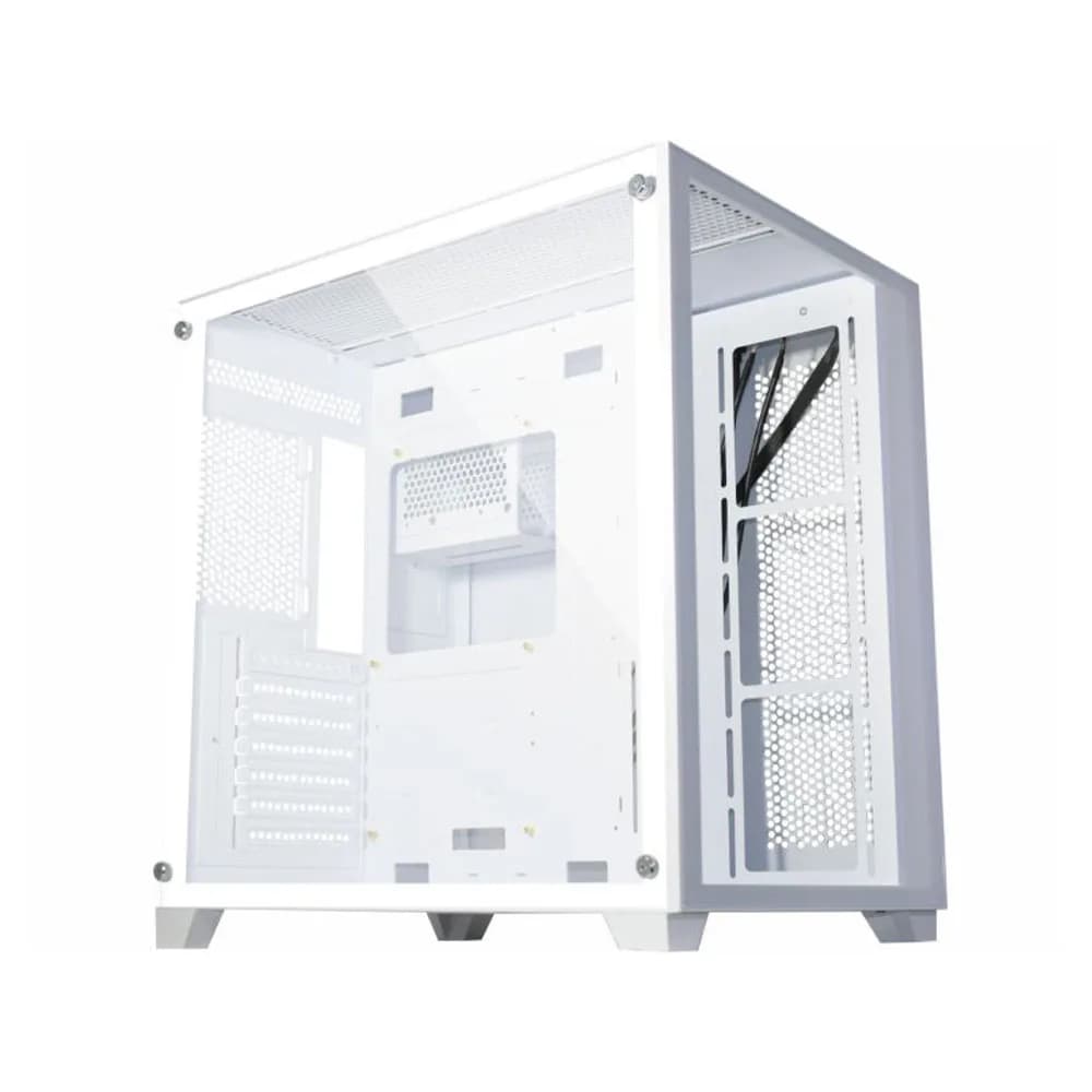 GABINETE GAMER K-MEX SPACEATX WHITE W2R4 SEM FAN