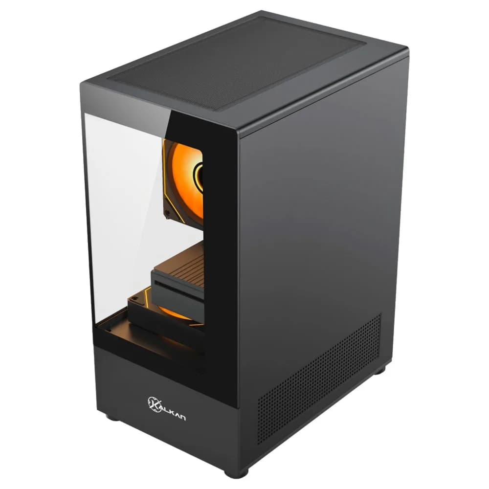 GABINETE GAMER KALKAN HAKON PRETO SEM FAN KLK00080