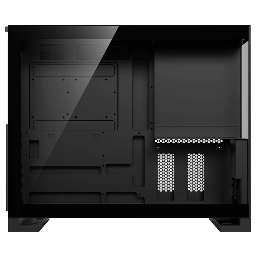 GABINETE GAMER REDRAGON ETERNAL PRO COM TELA LCD SEM FAN PRETO CA-613B