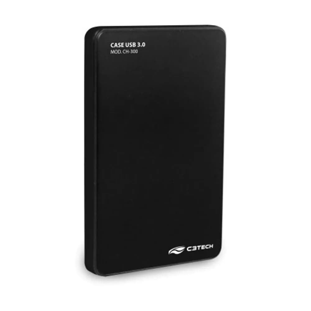 Gaveta p/ HDD EXT 2.5" C3Tech CH-300BK USB 3.0 Preta