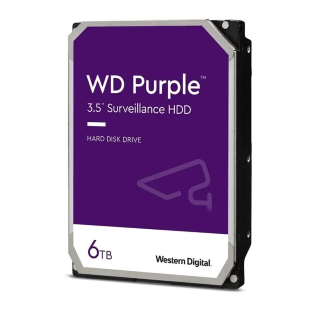 HDD WD Purple 6 TB para Segurança / Vigilancia / DVR - WD64PURZ