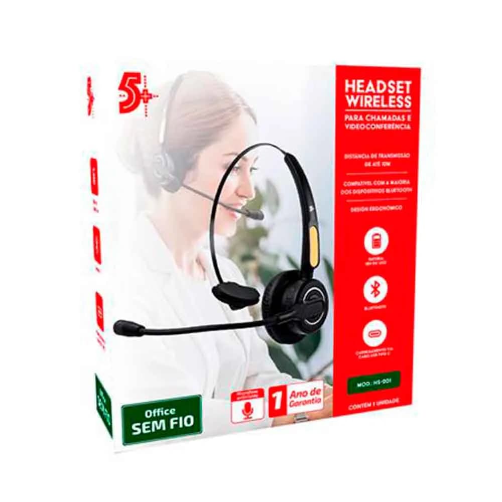 HEADSET BLUETOOTH 5+ OFFICE - HS-201 - 015-0104