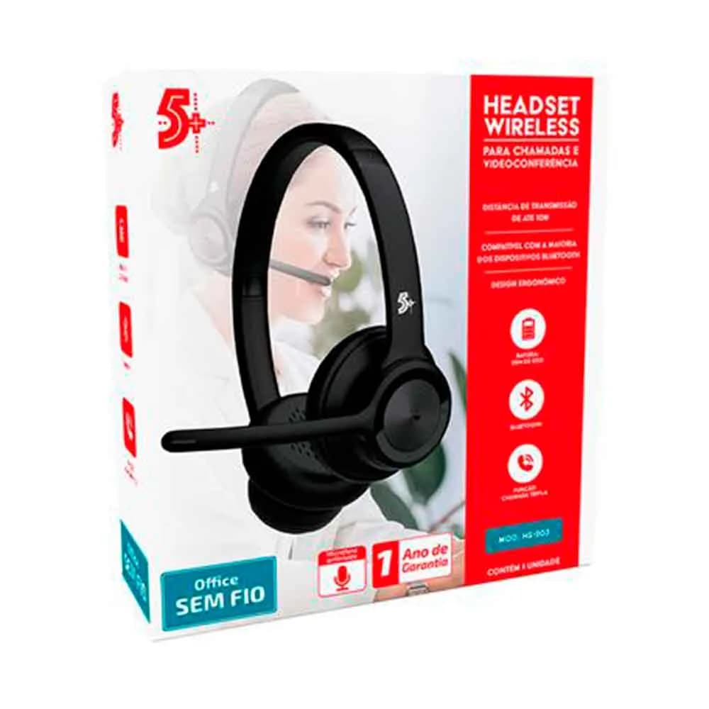 HEADSET BLUETOOTH 5+ OFFICE - HS-203 - 015-0106