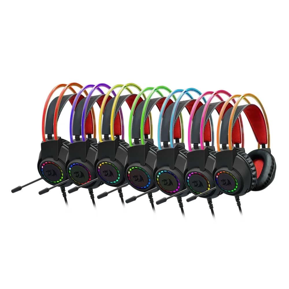 HEADSET GAMER REDRAGON SCREAM RGB PRETO H231RGB