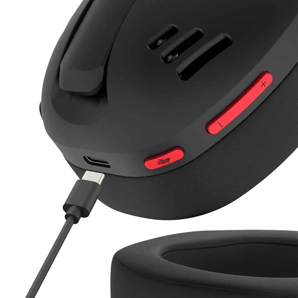 HEADSET GAMER REDRAGON SEM FIO IRE PRO PRETO H848