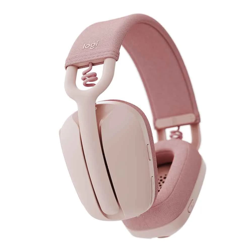 HEADSET LOGITECH ZONE VIBE 100 WIRELESS ROSE - 981-001223