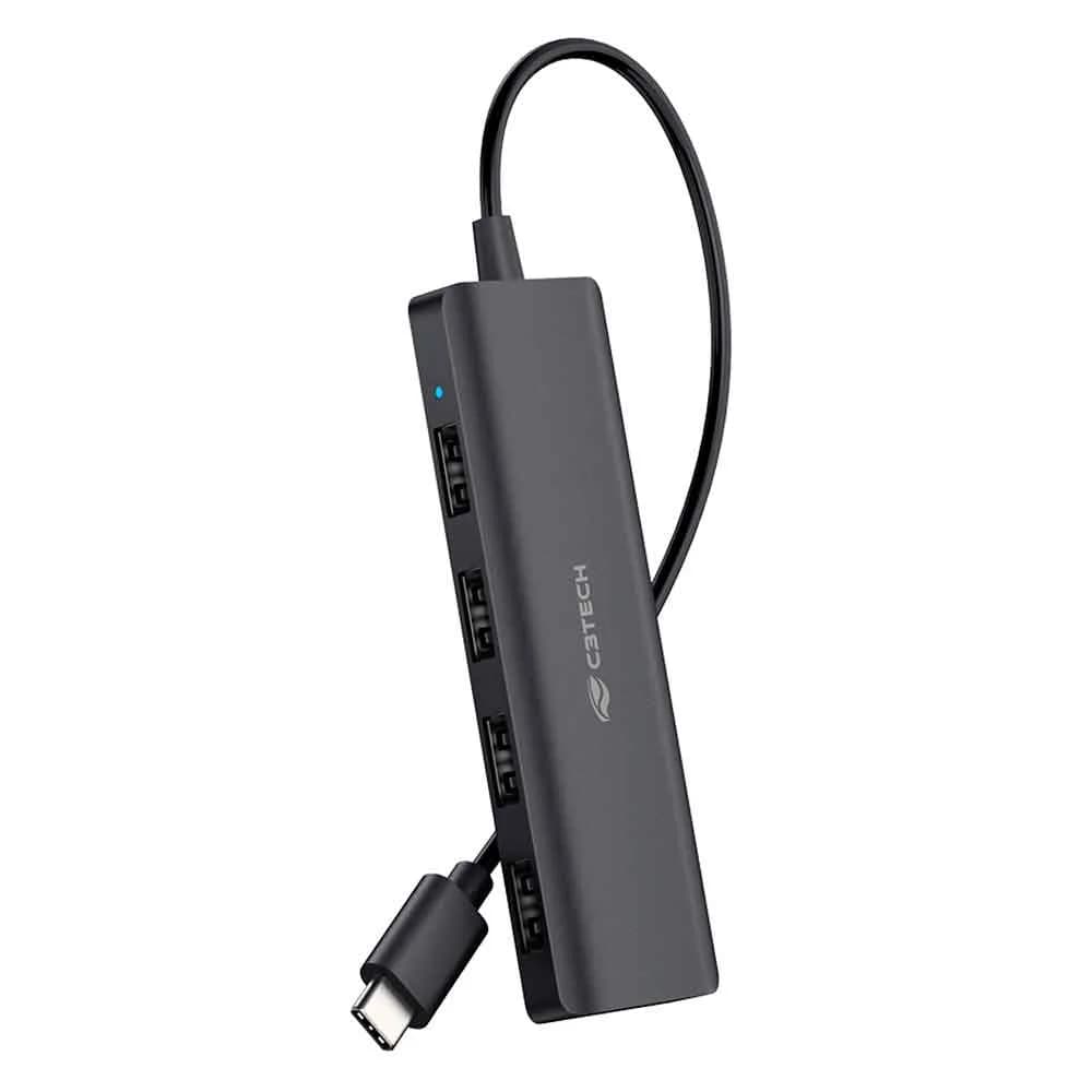 HUB USB C3TECH 2.0 4 PORTAS USB-USBC PRETO HU-C230BK