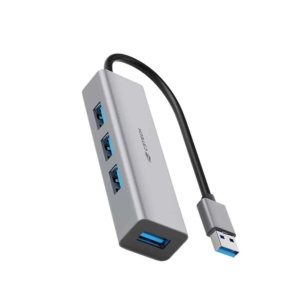 HUB USB C3TECH 3.0 4 PORTAS HU-340GY CINZA