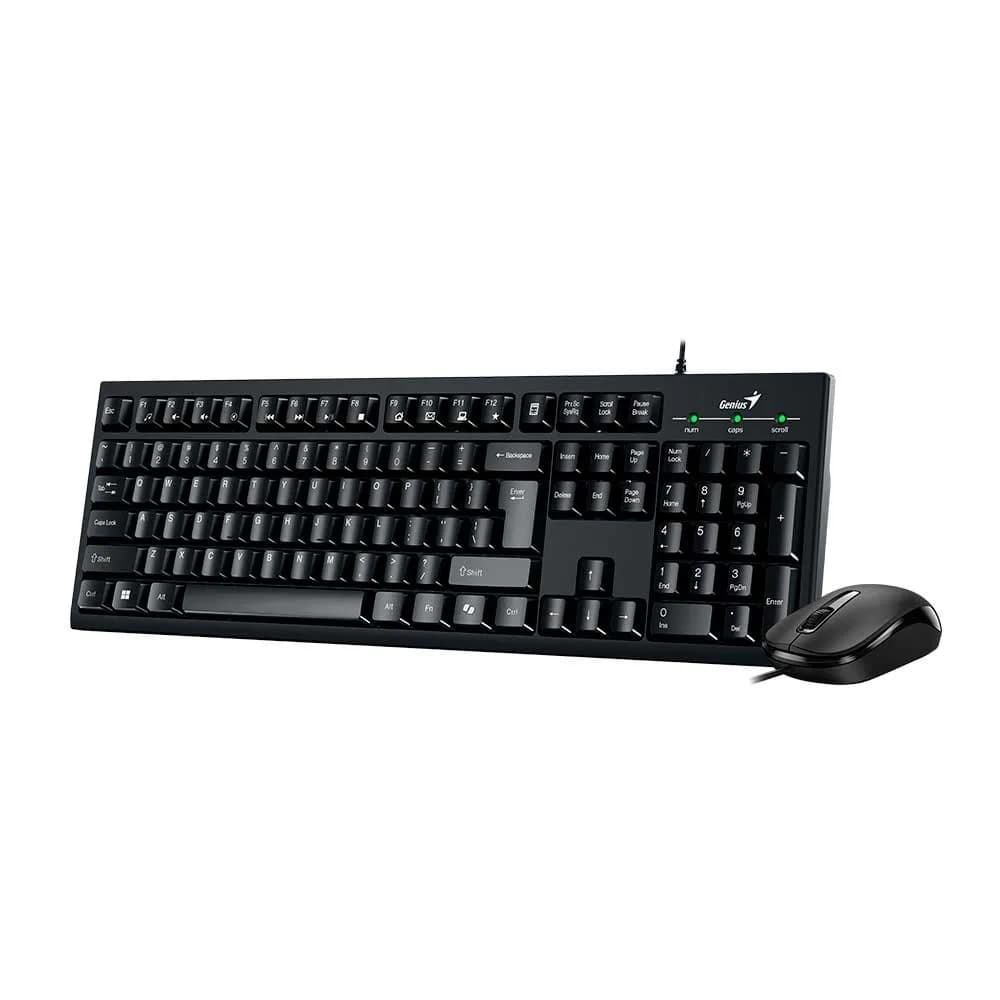KIT MOUSE E TECLADO GENIUS MULTIMIDIA KM-100SE COM FIO USB