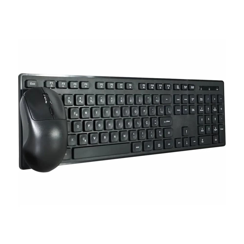KIT MOUSE E TECLADO K-MEX SEM FIO KA-6039 PRETO - B2KA60390010B0X