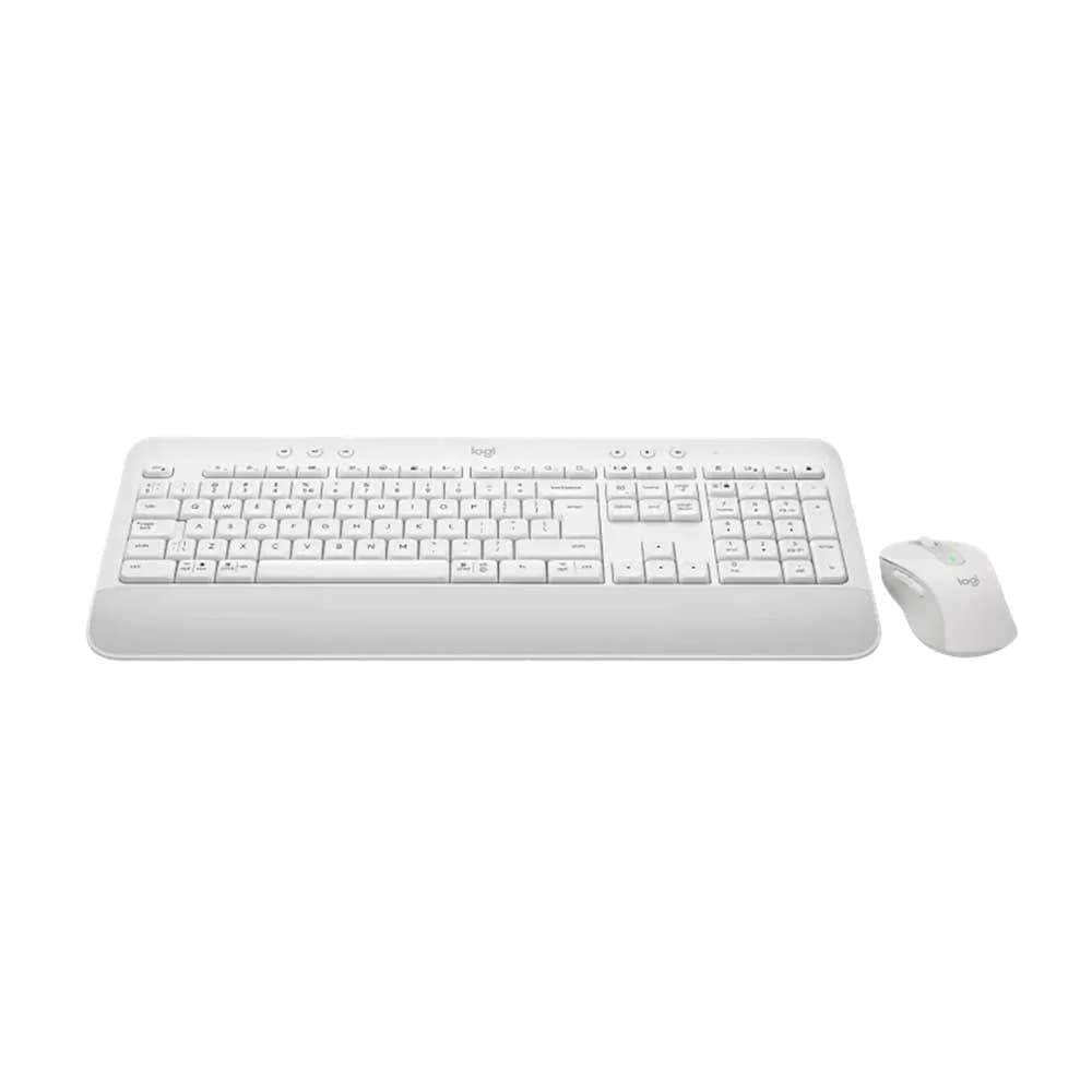 Kit Mouse e Teclado Logitech MK650 s/ Fio Branco - 920-011020