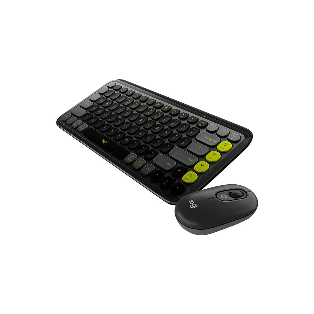 KIT MOUSE E TECLADO LOGITECH POP ICON SEM FIO GRAFITE - 920-013056