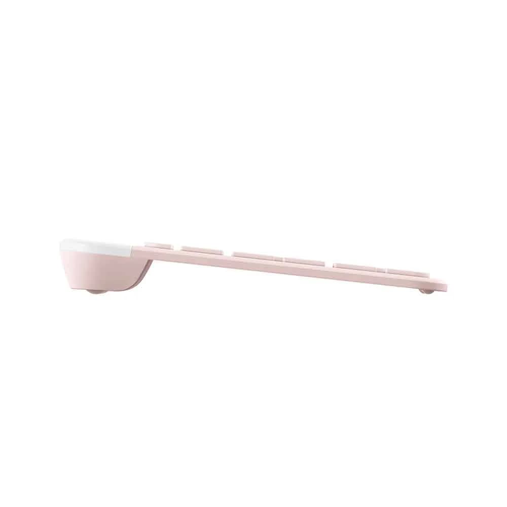 KIT MOUSE E TECLADO LOGITECH SLIM SEM FIO USB MK470 - ROSE