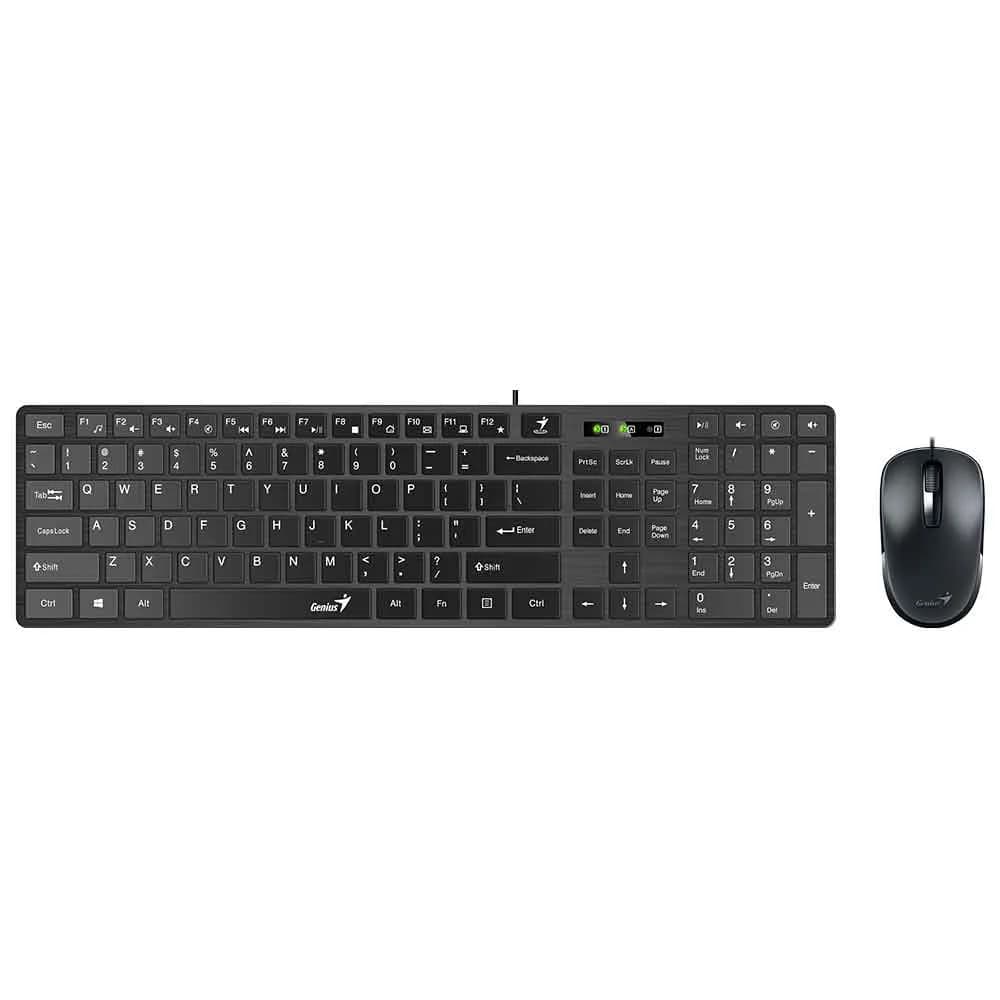 KIT MOUSE E TECLADO MULTIMIDIA GENIUS SS-C126 COM FIO USB