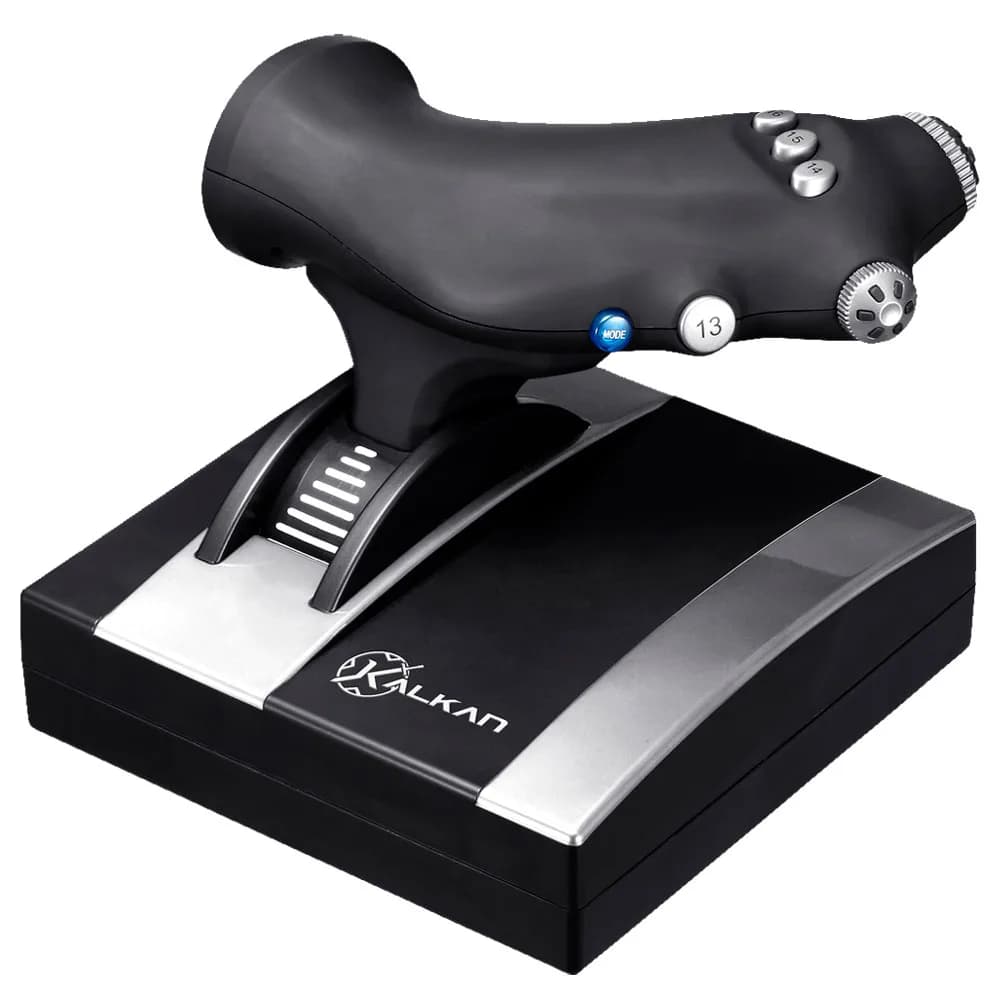MANCHE E ACELERADOR PARA SIMULADOR DE VOO KALKAN MOBIUS PRETO KLK00006