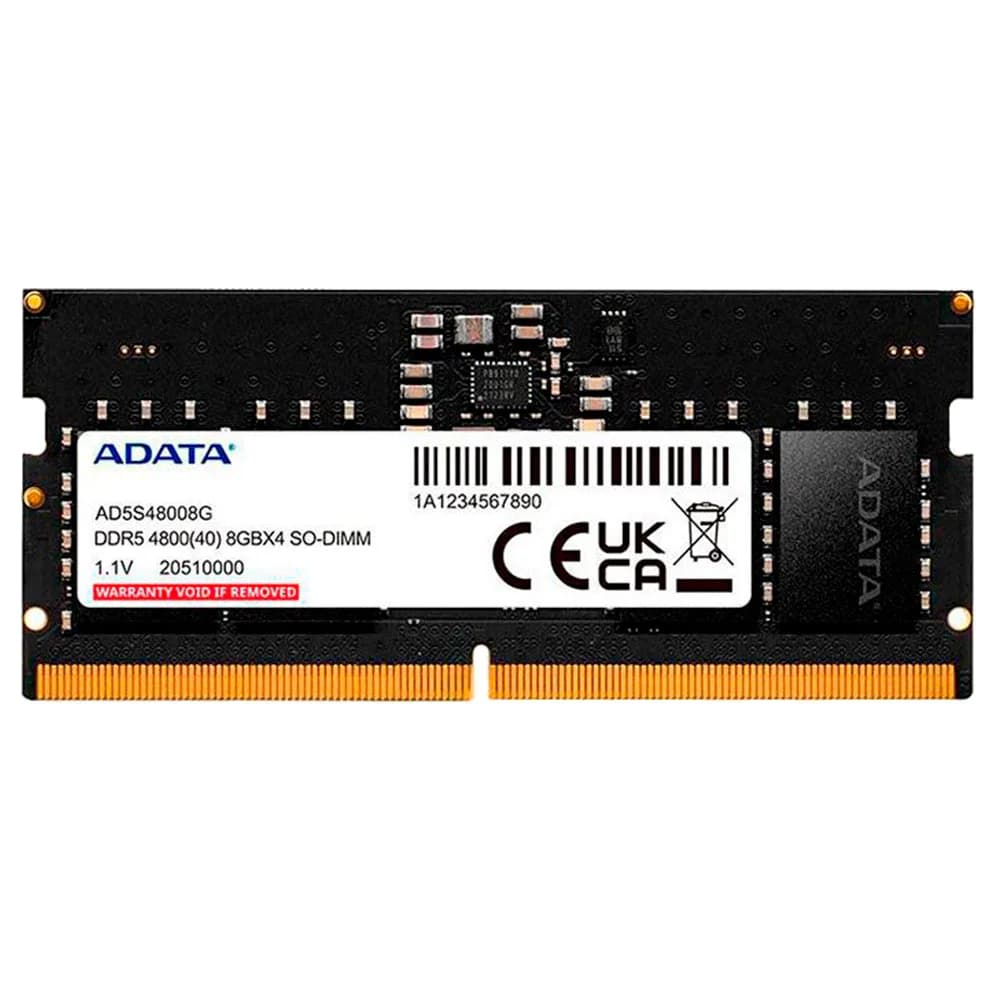 MEMORIA ADATA 8GB DDR5 4800HZ NOTEBOOK - AD5S48008G-S