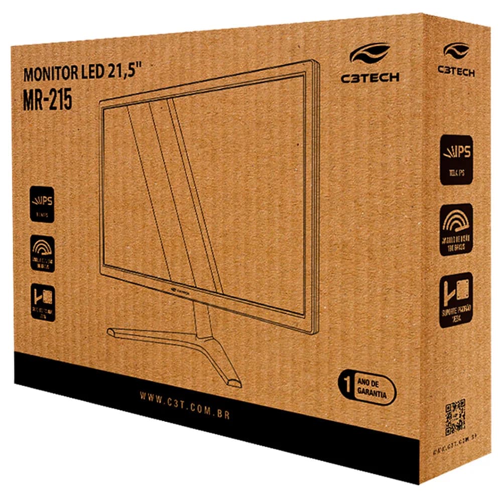 MONITOR LED 21,5" C3TECH MR-215 FULL HD / VESA / VGA / HDMI / 60 HZ / 5MS