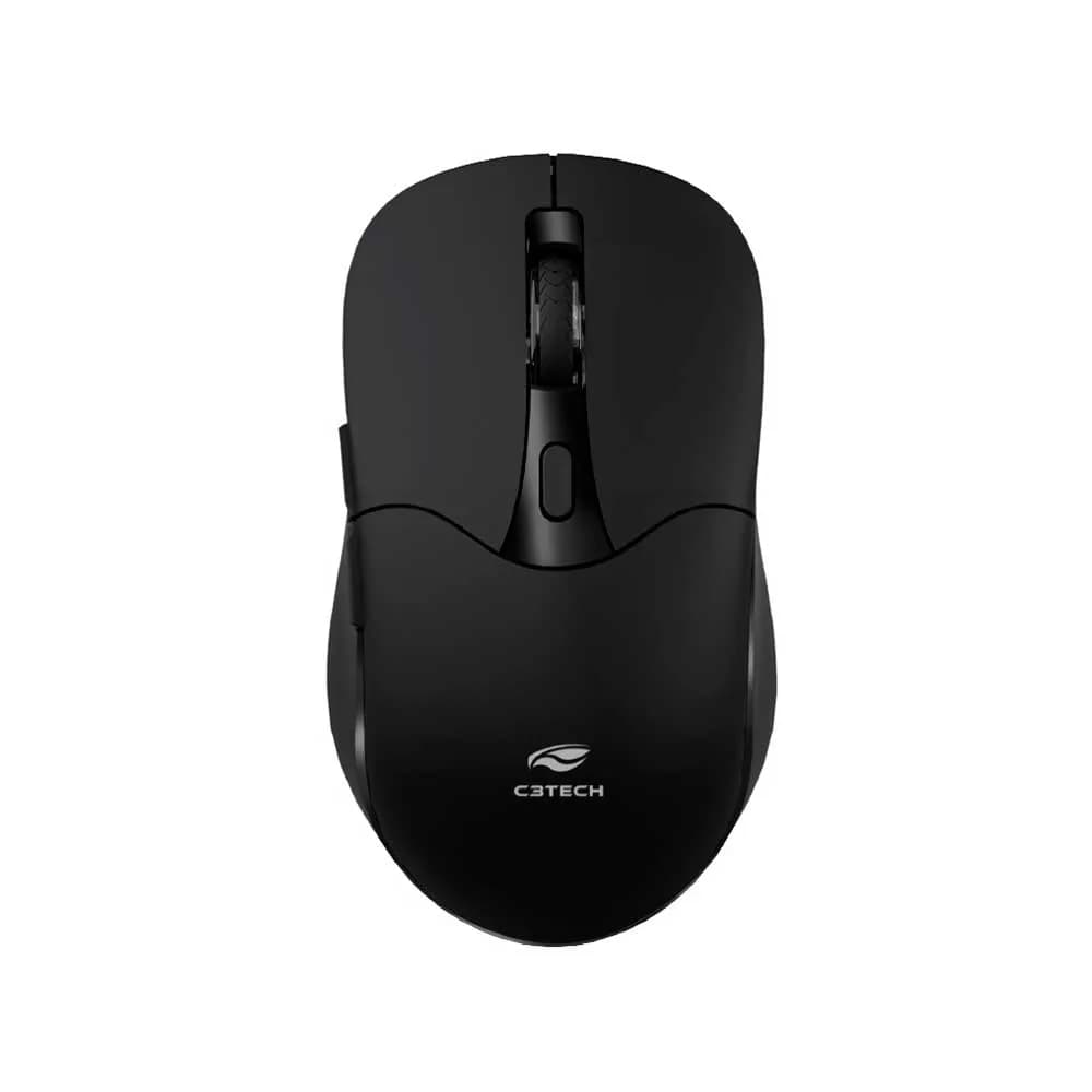 MOUSE C3TECH SEM FIO RECARREGAVEL BLUETOOTH E RECEPTOR M-BT60BK