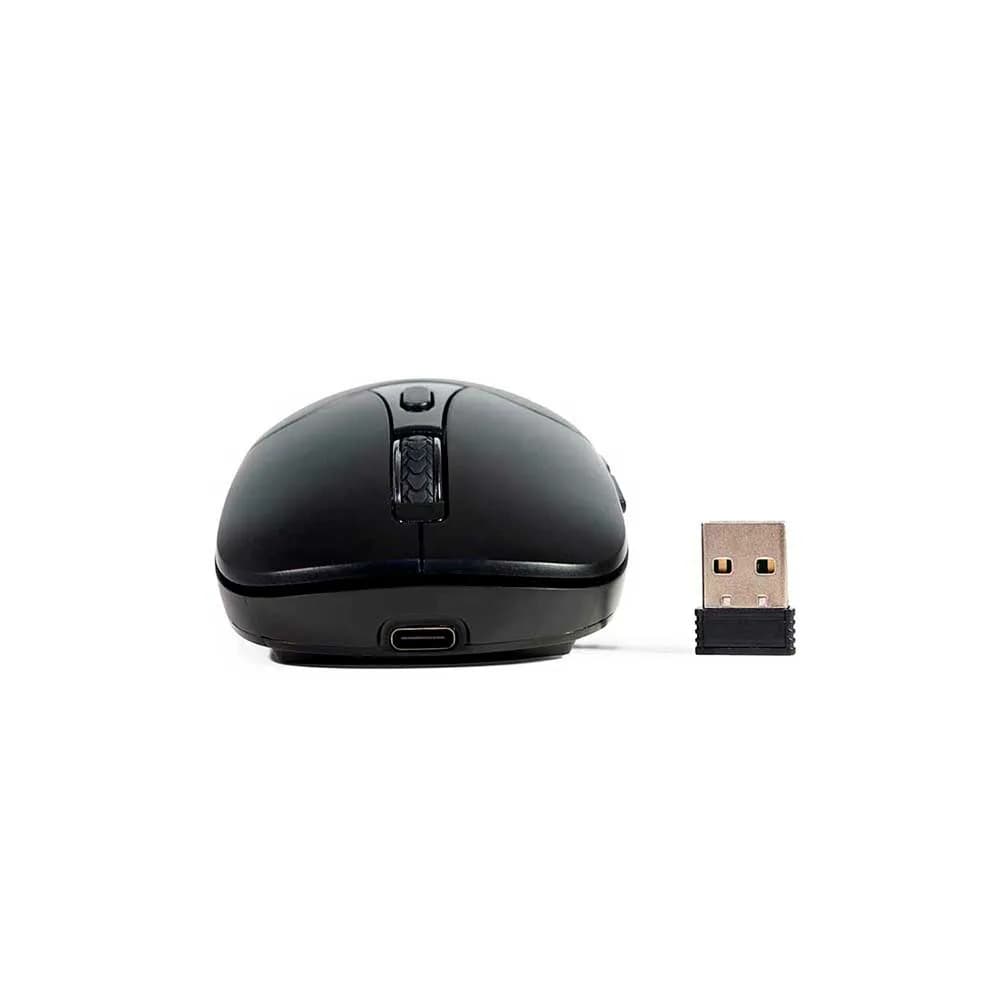 MOUSE C3TECH SEM FIO RECARREGAVEL BLUETOOTH E RECEPTOR M-BT60BK