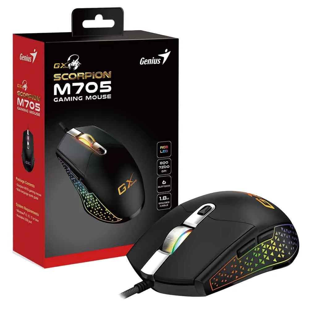 MOUSE GAMER GENIUS SCORPION M705