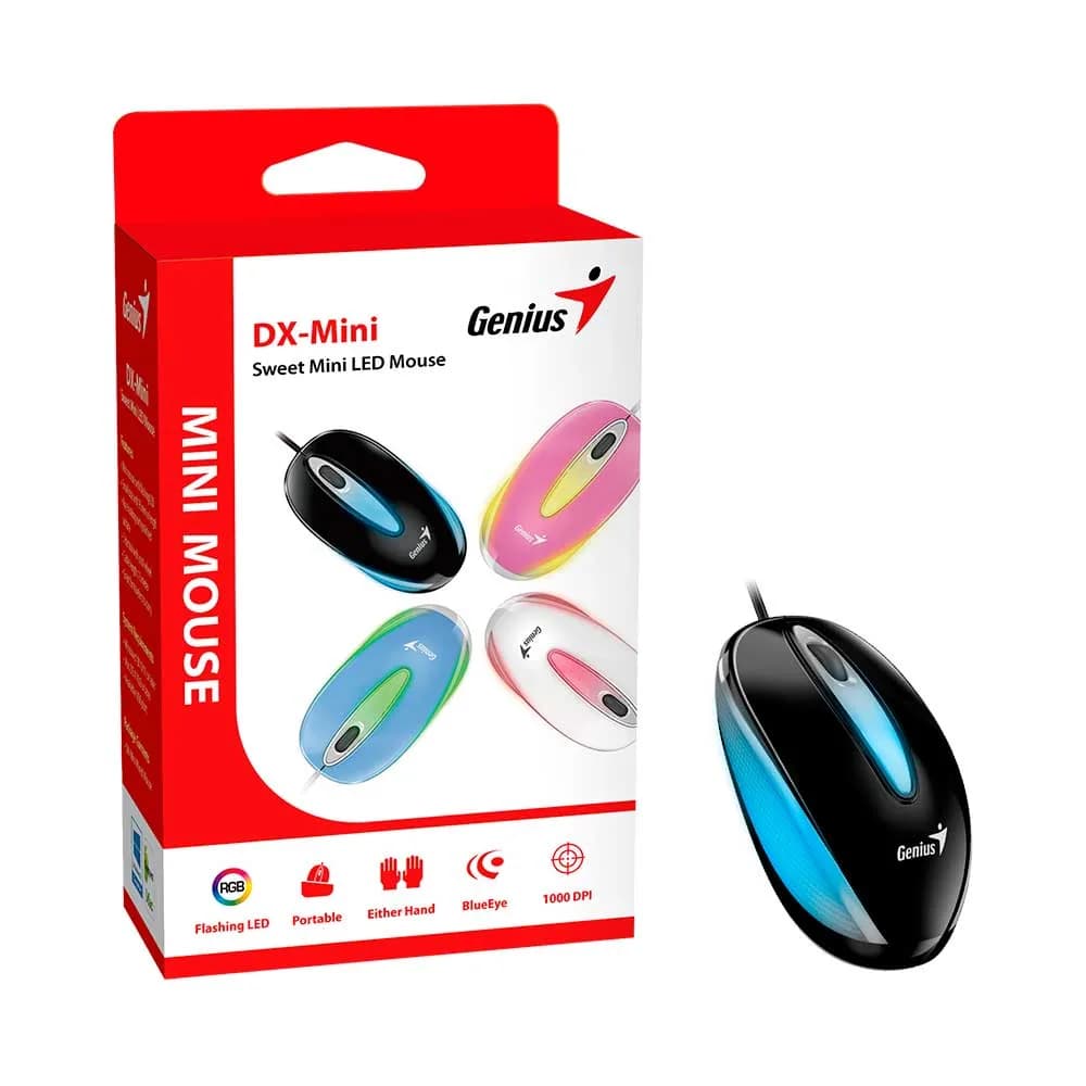 MOUSE GENIUS DX-MINI OPTICO USB PRETO