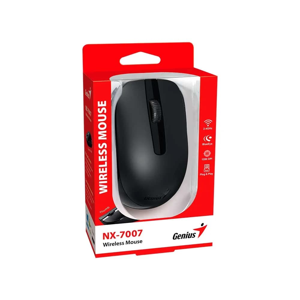 MOUSE GENIUS NX-7007 SEM FIO PRETO