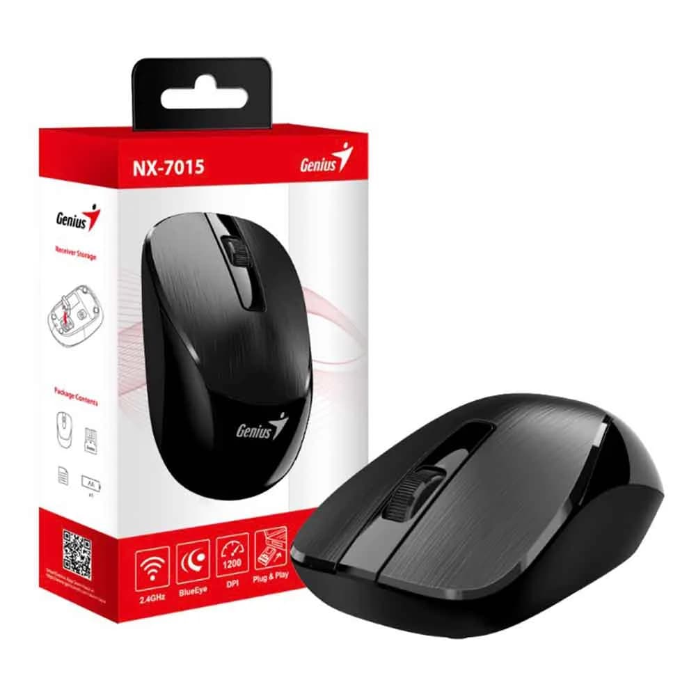 Mouse Genius NX-7015 sem Fio Black