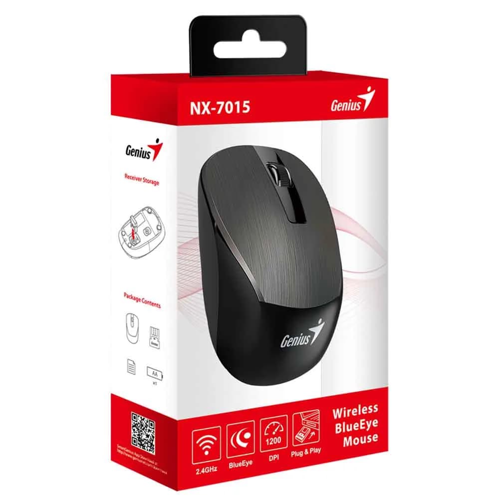 Mouse Genius NX-7015 sem Fio Grey Chocolate