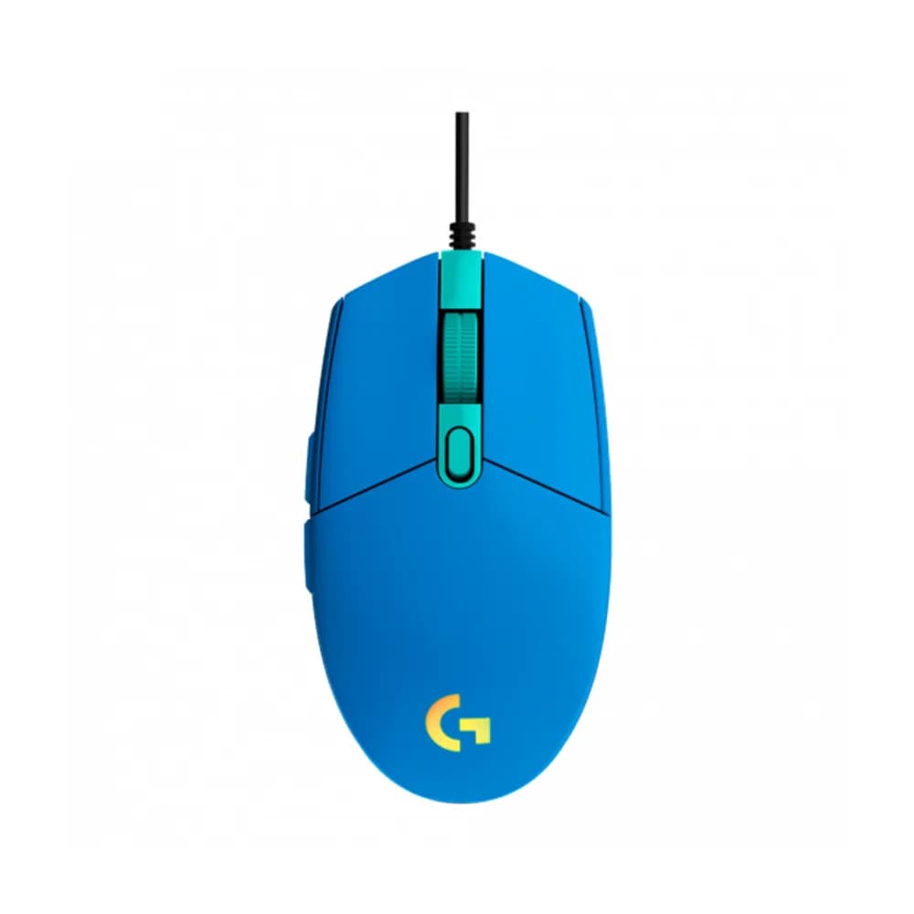 Mouse Logitech Gamer G203 Lightsync RGB com Fio Blue