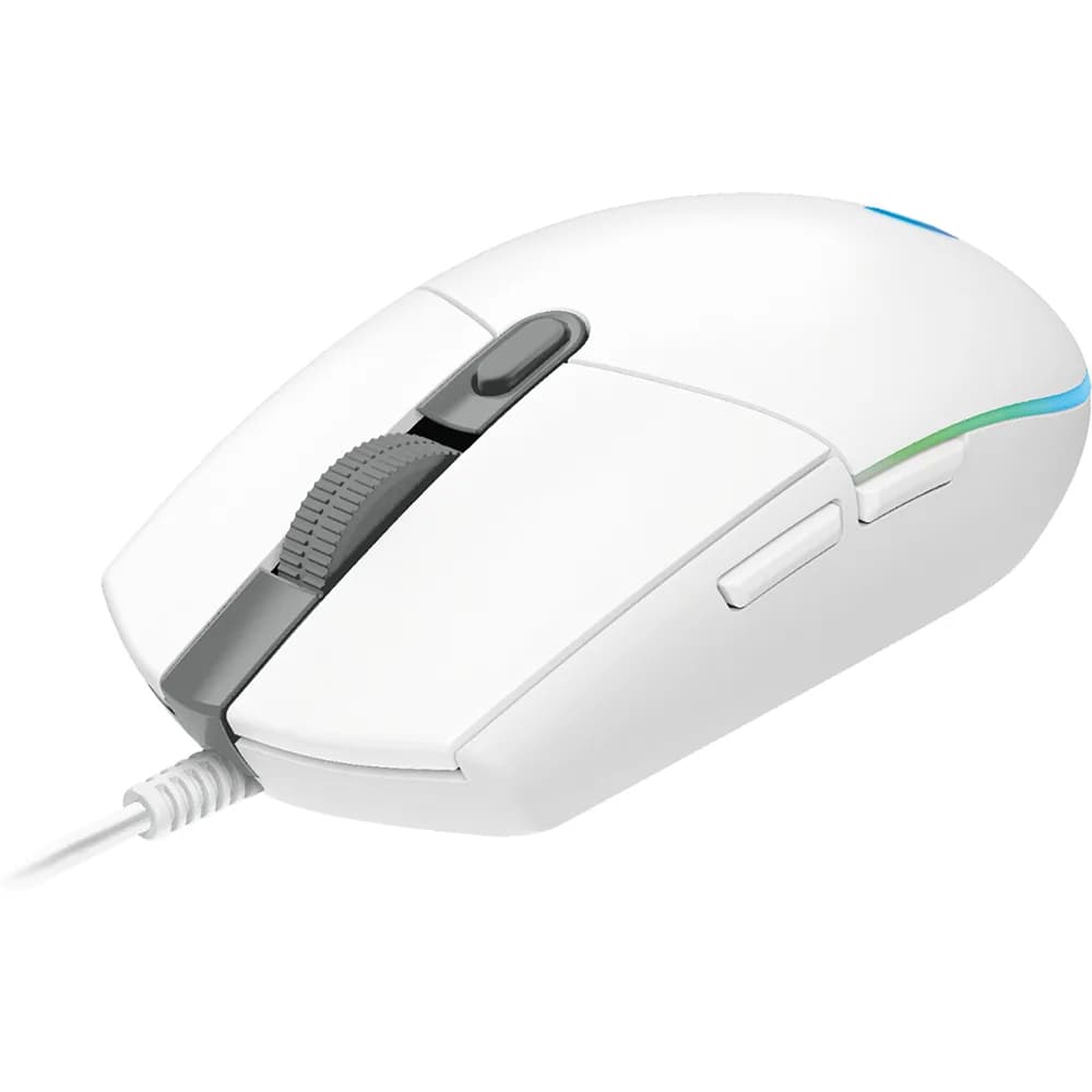 MOUSE LOGITECH GAMER G203 LIGHTSYNC RGB COM FIO WH